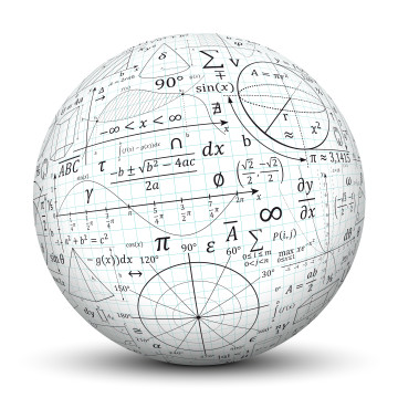 Mathematical,Vector,Formulary,Imprints,On,A,White,Sphere.,Math,,Education,