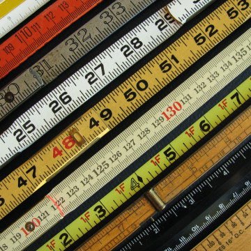Old,Rulers,Both,Metric,And,Inches,,Scales,And,Measuring,Tools